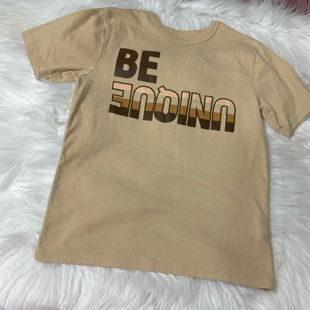 The Children’s Place Youth Boy Size Small Tan Short Sleeve Tee - Picture 3 of 11